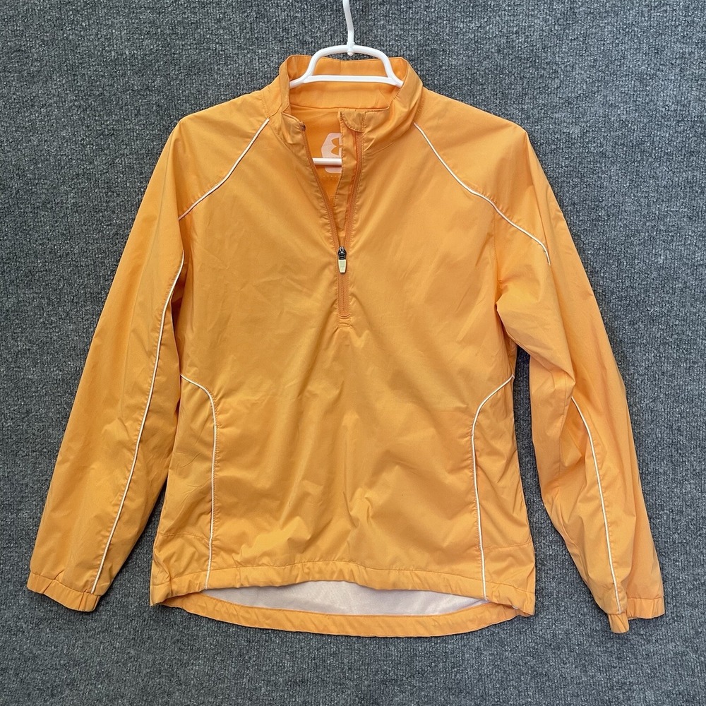 Under Armour DNA Jacket Womens Sz S 1/4 Zip Performance Golf Wear Orange